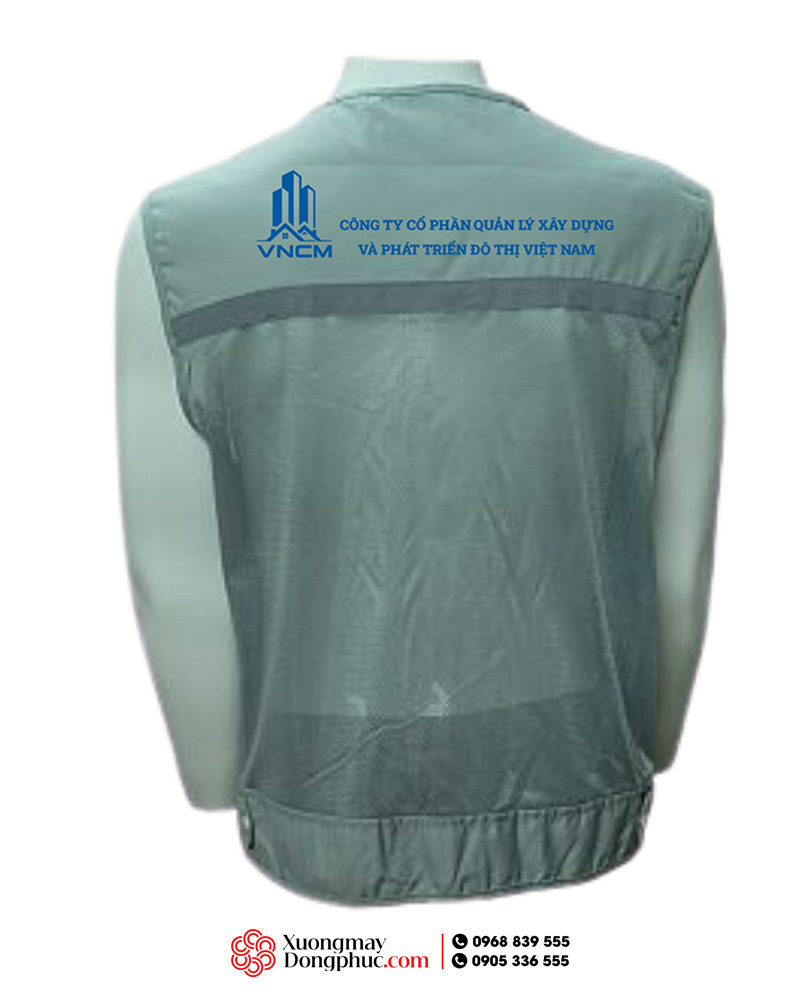 May và in áo gile Công ty cổ phần Quản lý xây dựng và phát triển đô thị Việt Nam