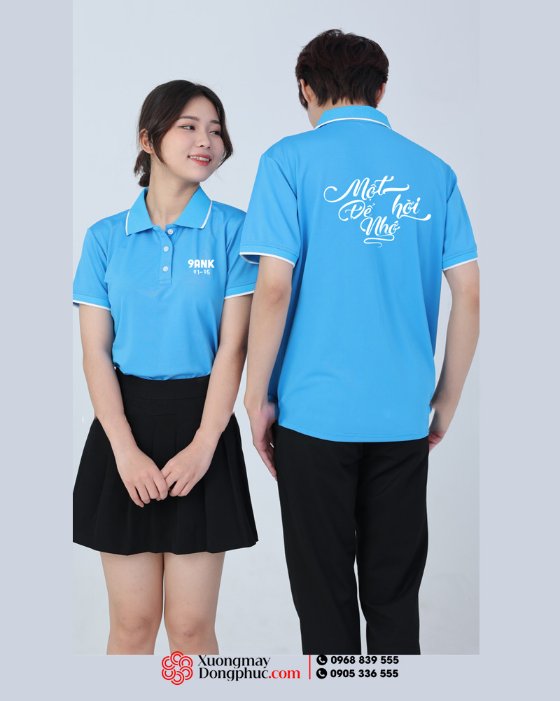 May và in áo Lớp 9ANK 91-95 Một thời để nhớ màu xanh da trời