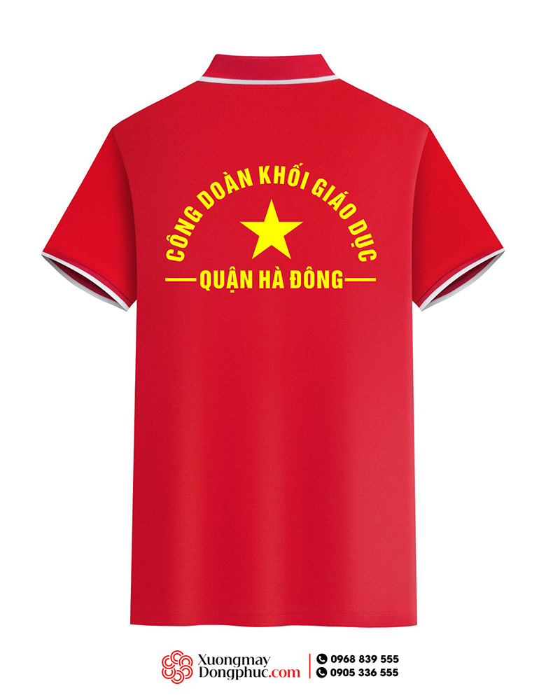 May và in áo phông Công đoàn khối giáo dục quận Hà Đông