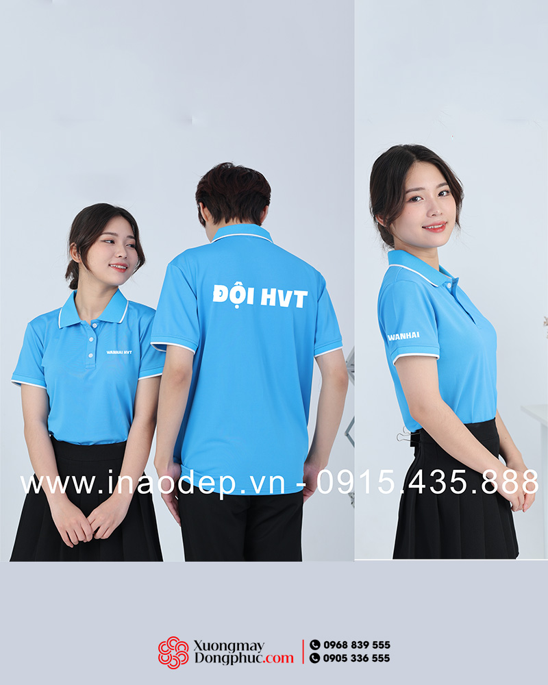 May và in áo phông đồng phục Đội HVT Wanhai