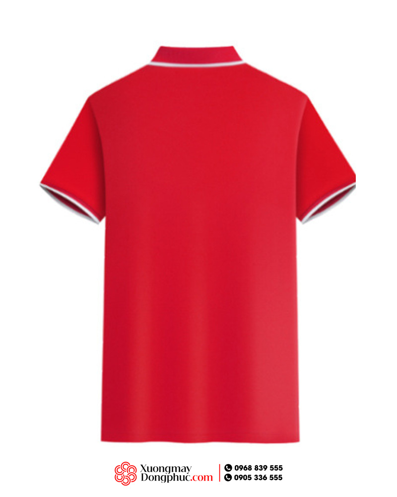 May và in áo phông đồng phục màu đỏ sao vàng