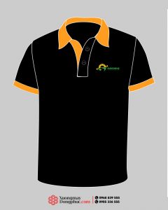 May và in áo phông màu đen Công ty Sunshine