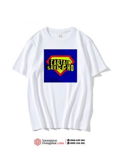 May và in áo phông đồng phục màu trắng Captain Save Aho