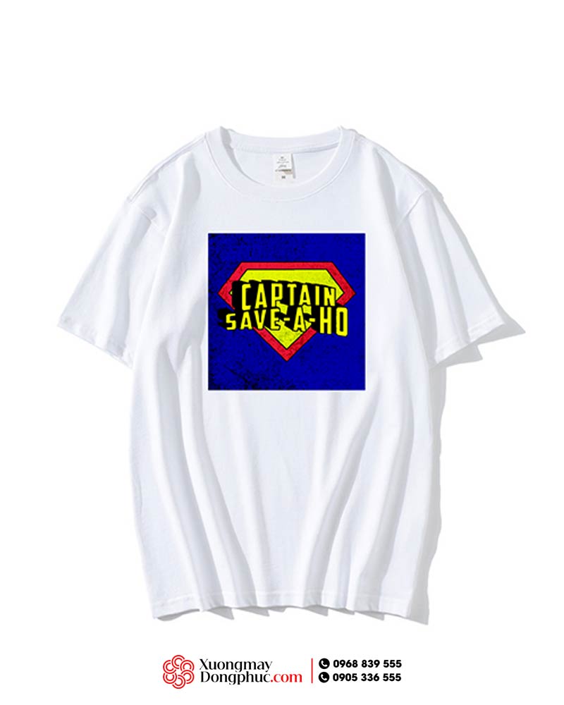 May và in áo phông đồng phục màu trắng Captain Save Aho