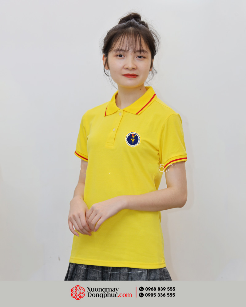 May và in áo phông màu vàng Học viện múa Việt Nam