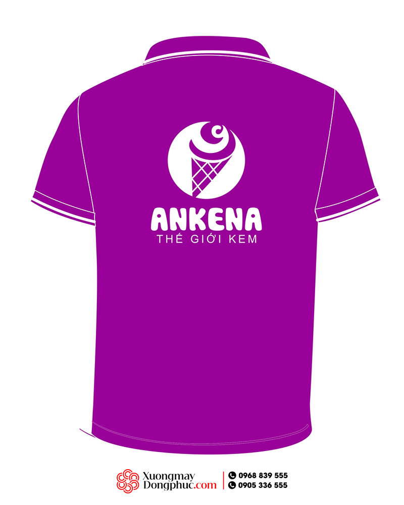 May và in áo phông Quán Thế giới kem Ankena