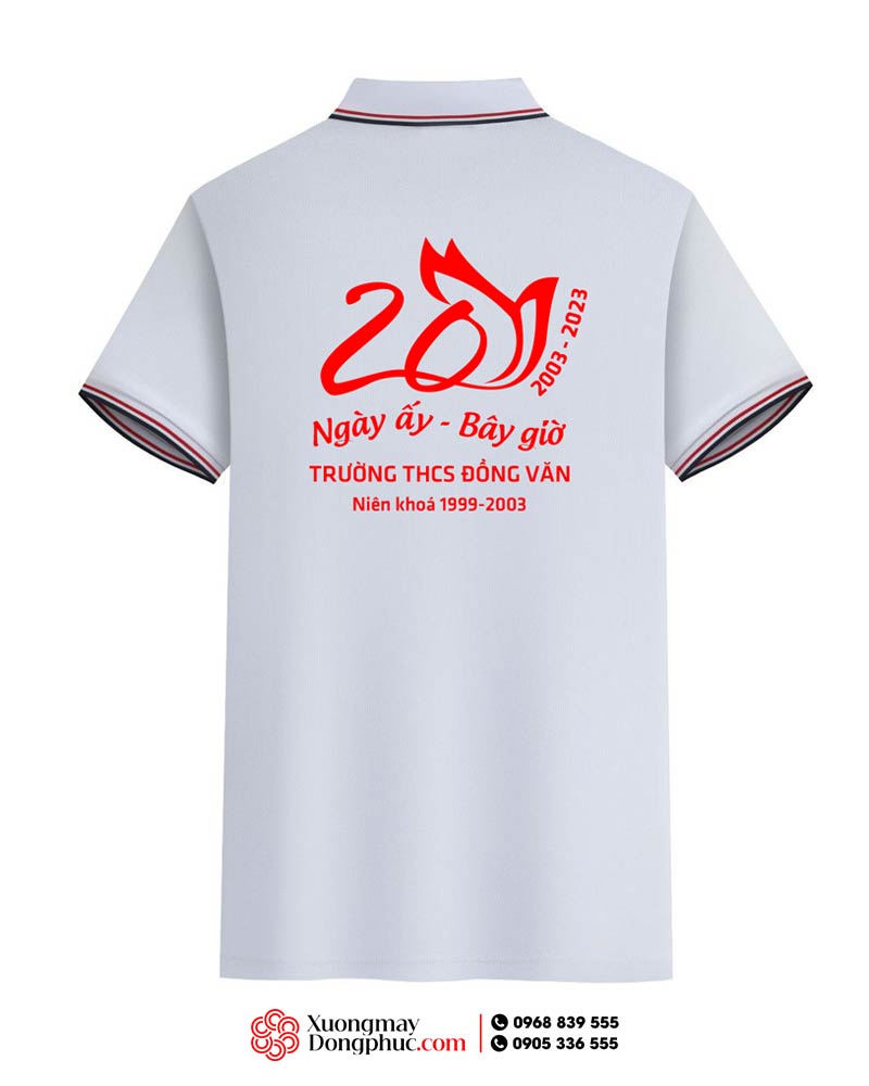 May và in áo phông Trường THCS Đồng Văn niên khóa 1999-2003 - 20 năm Ngày ấy bây giờ