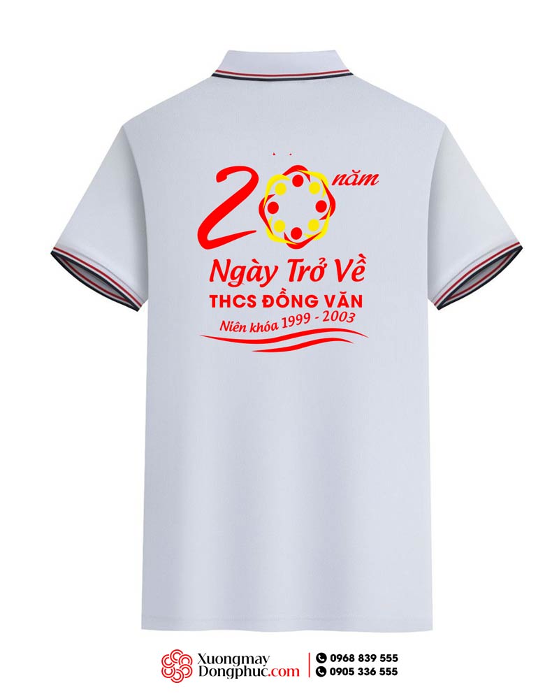 May và in áo phông Trường THCS Đồng Văn niên khóa 1999-2003 - 20 năm Ngày ấy bây giờ