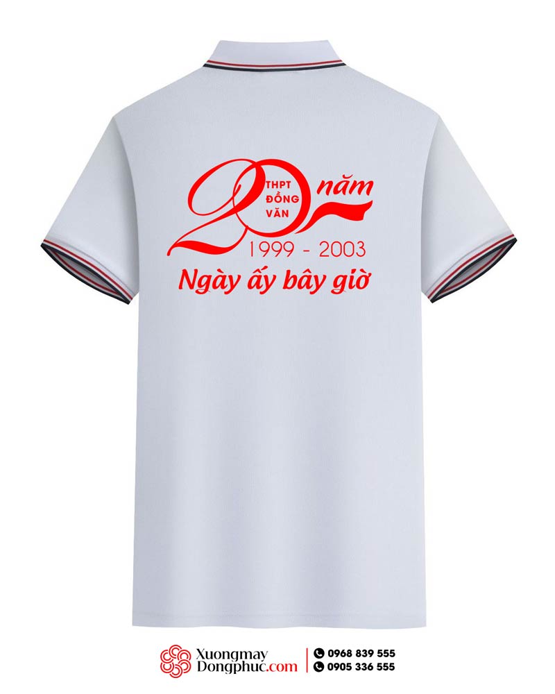 May và in áo phông Trường THCS Đồng Văn niên khóa 1999-2003 - 20 năm Ngày ấy bây giờ