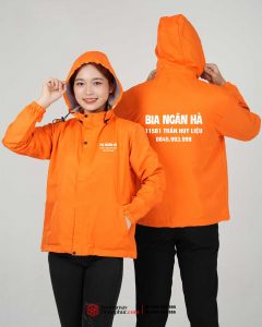 May và In áo gió đồng phục Bia Ngân Hà