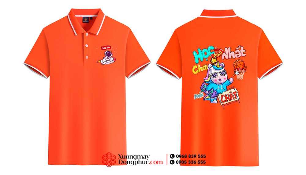 May và In áo Lớp 2D Học phải Nhất - Chơi phải Chất