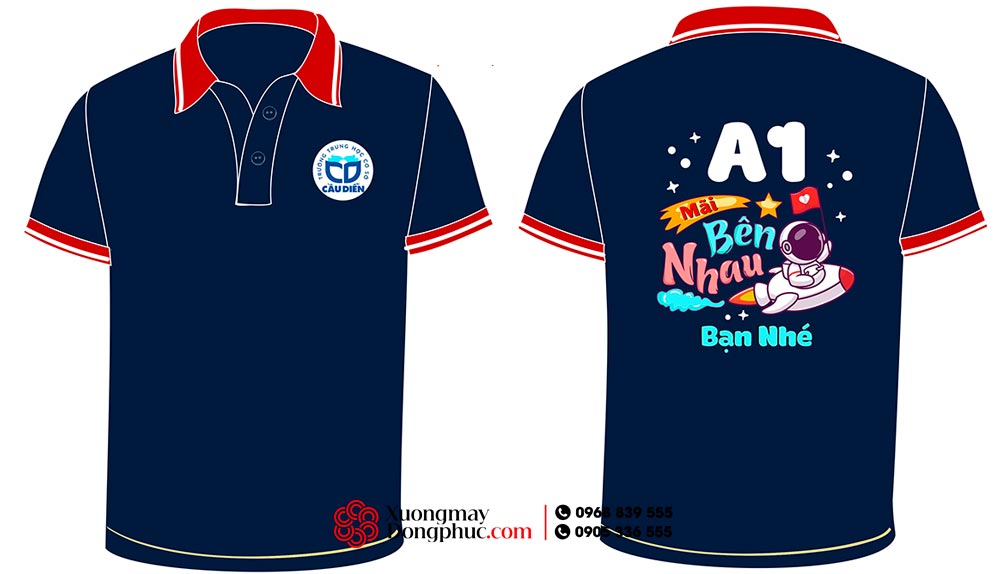 May và In áo Lớp A1 Trường Trung học cơ sở Cầu Diễn - Mãi bên nhau bạn nhé