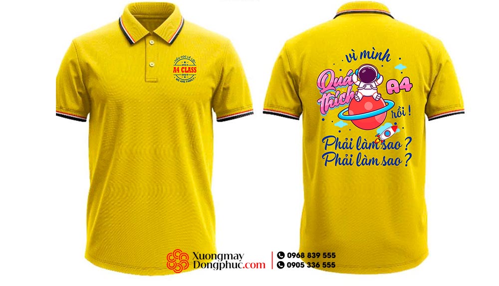 May và In áo Lớp A4 Trường Tiểu học Lê Lợi 2022-2026 - We are family