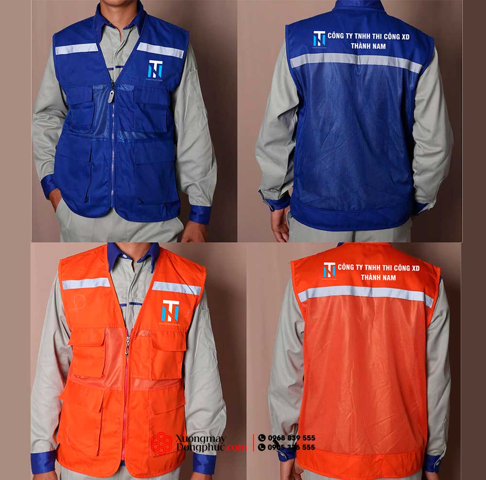 May và In áo gile Công ty TNHH Thi công XD Thành Nam