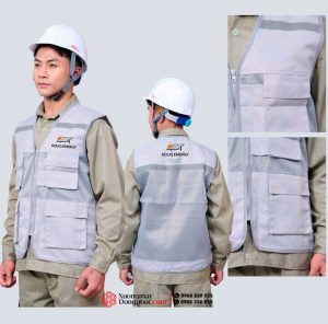 May và In áo gile SOLIQ Energy Smart Power From Sun