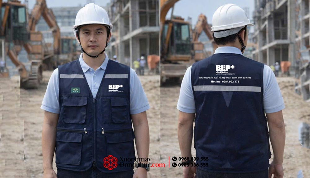 May và In áo gile đồng phục Bếp Kitchen More than Cabinets