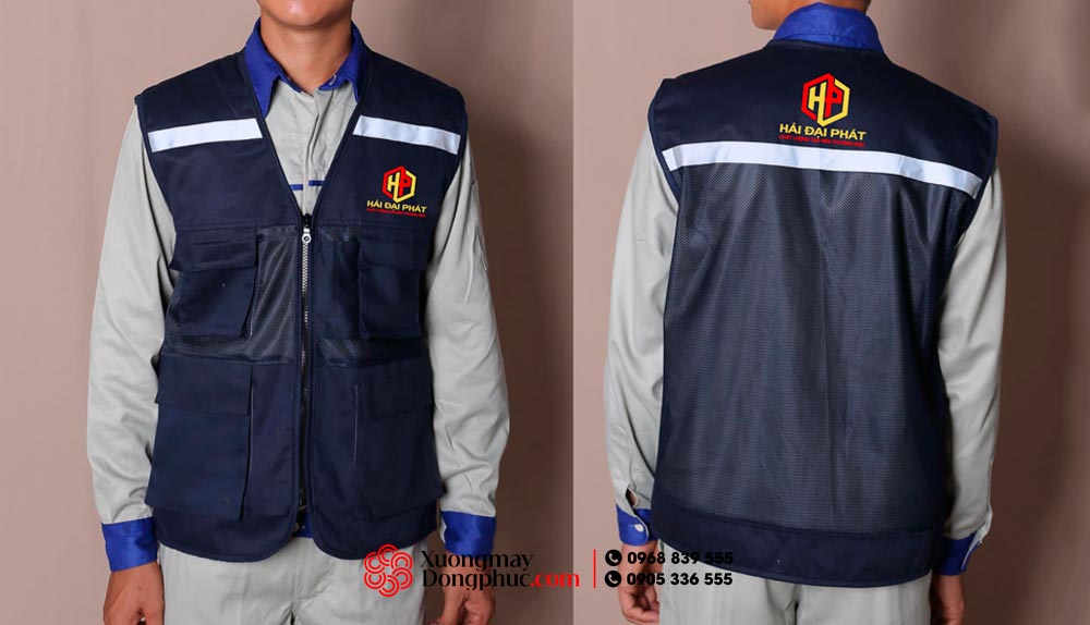 May và In áo gile đồng phục Công ty Hải Đại Phát