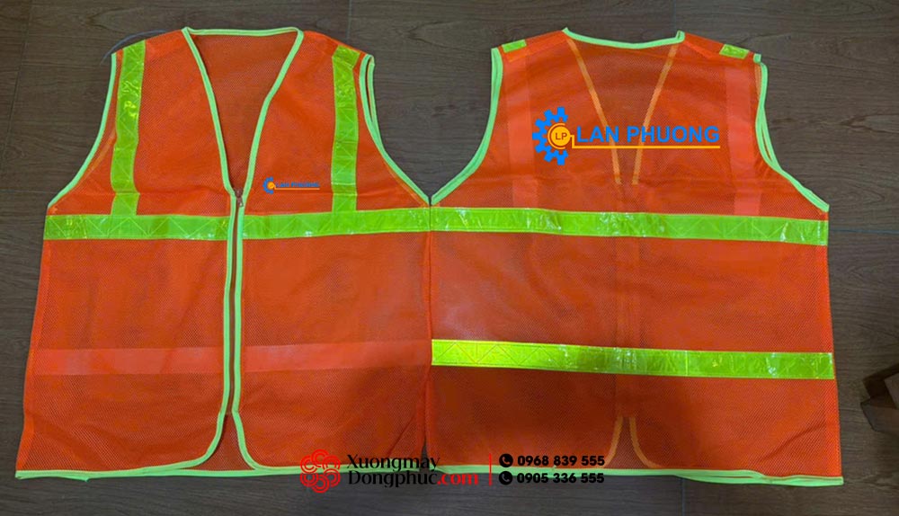 May và In áo gile lưới Công ty Lan Phuong