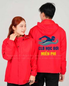 May và In áo khoác gió Câu lạc bộ học bơi miễn phí