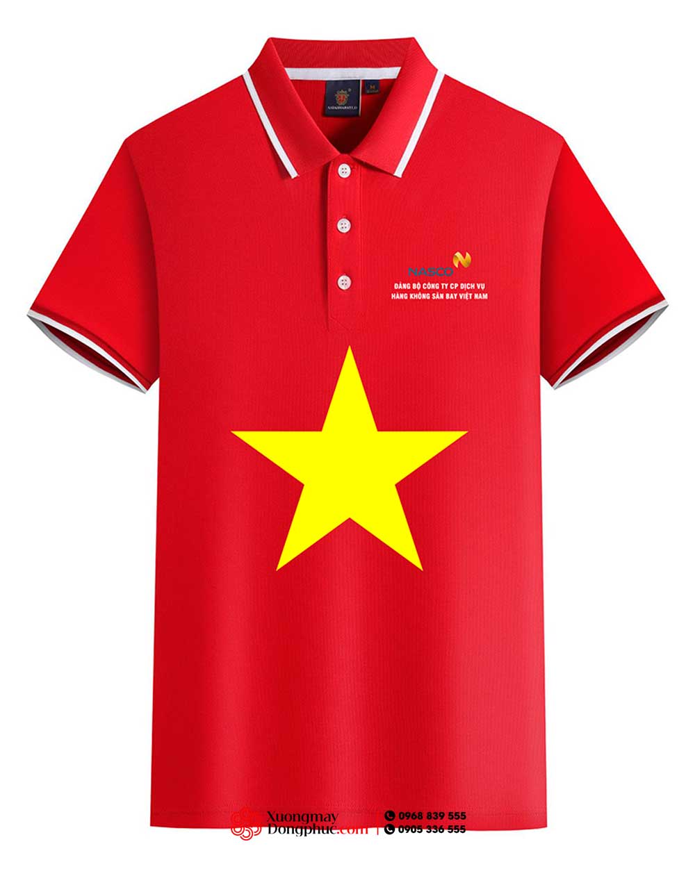 May và In áo phông Đảng bộ Công ty CP Dịch vụ Hàng không sân bay Việt Nam NASCO