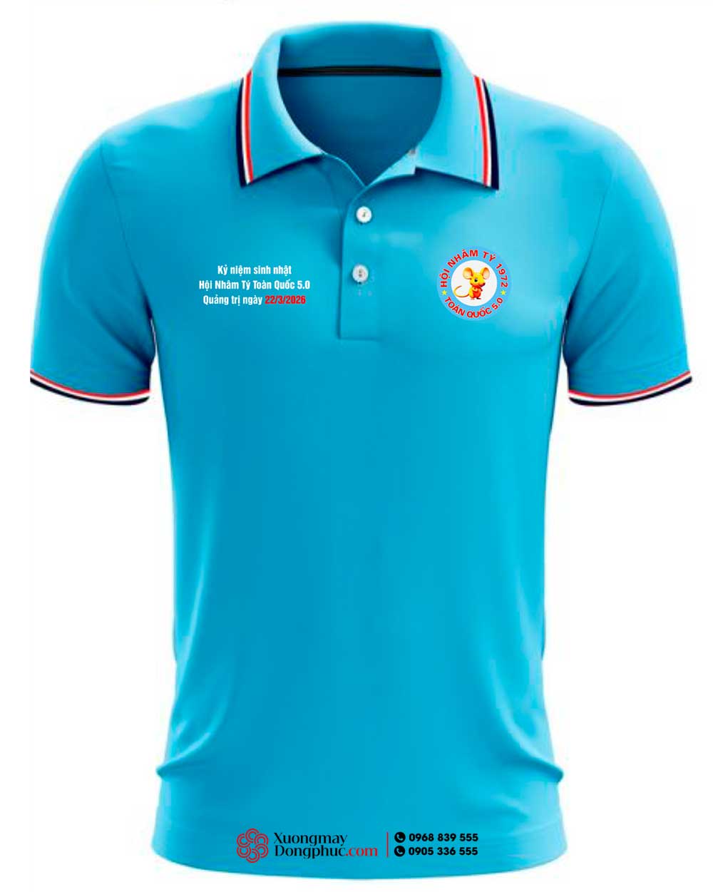May và In áo phông Hội Nhâm Tý 1972 - Toàn quốc 5.0 - Quảng Trị ngày 22/3/2026