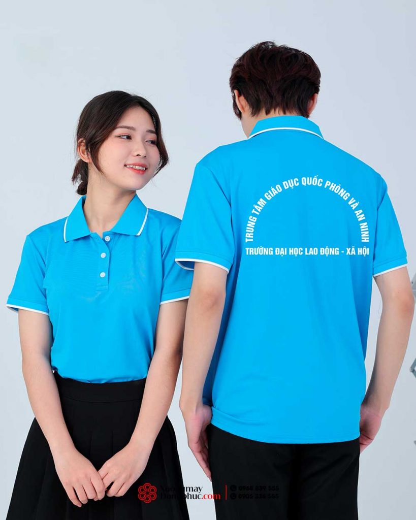 May và In áo phông Trung tâm Giáo dục Quốc phòng và An ninh Trường Đại học Lao động - Xã hội