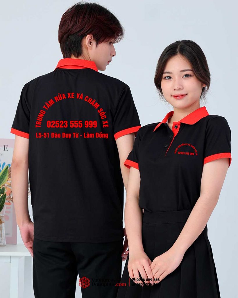 May và In áo phông Trung tâm rửa xe và chăm sóc xe L5-51 Đào Duy Từ - Lâm Đồng