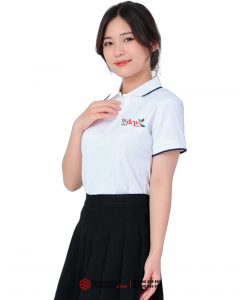 May và In áo phông đồng phục Inaodep.com màu trắng