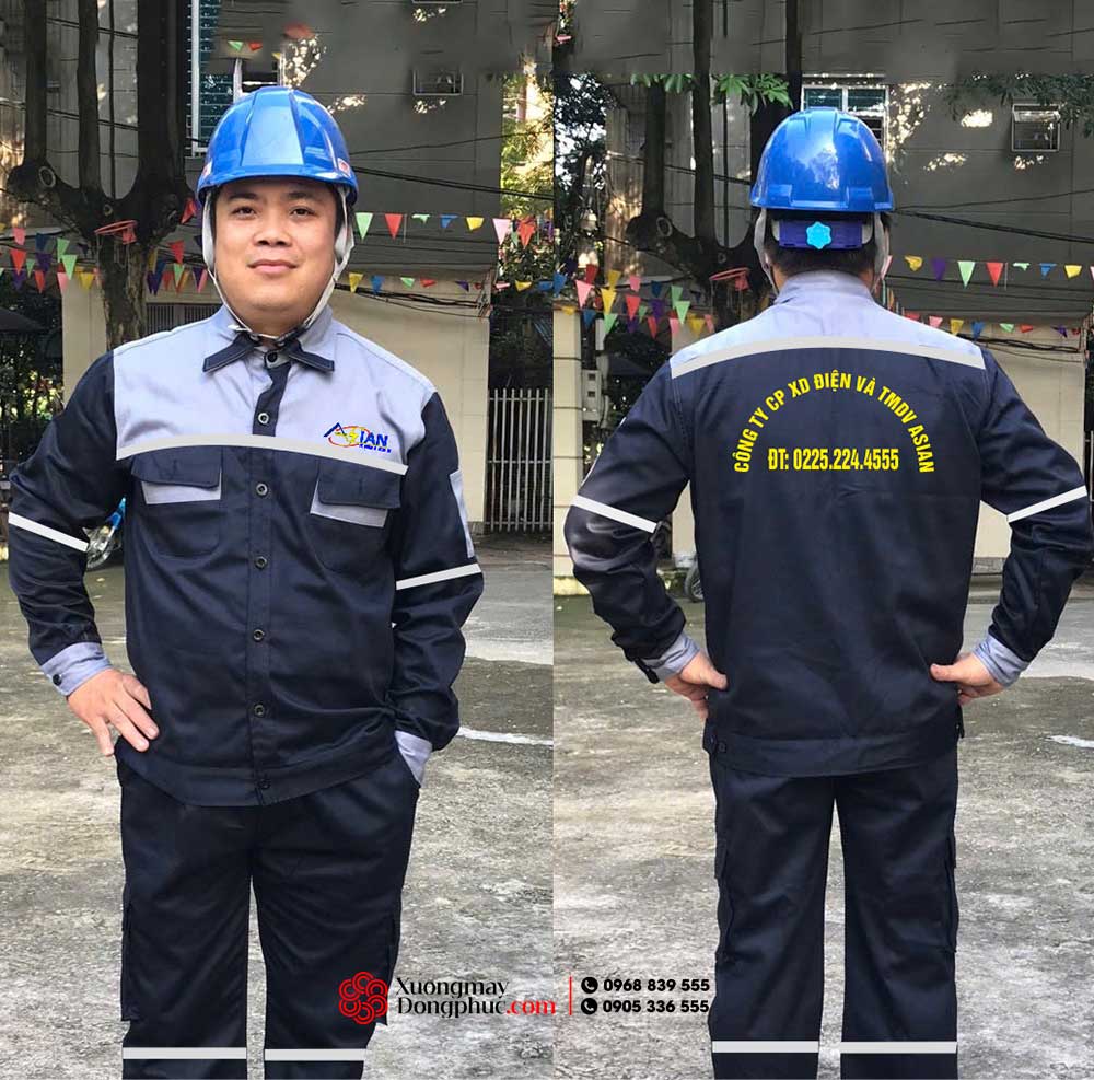 May và In đồng phục bảo hộ Công ty CP XD Điện và TMDV ASIAN