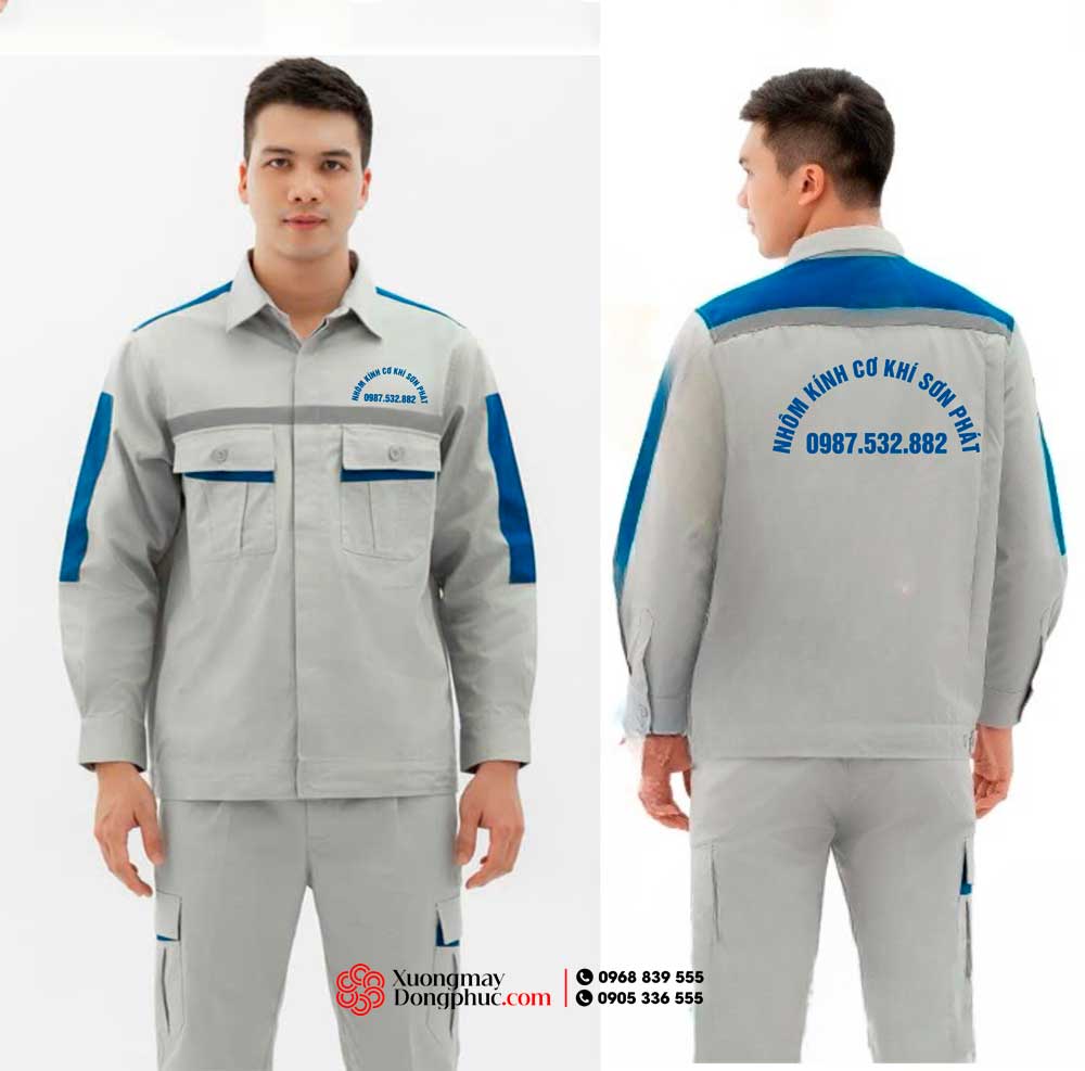 May và In đồng phục bảo hộ Công ty Nhôm kính cơ khí Sơn Phát