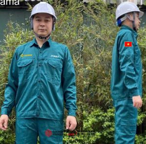 May và In đồng phục bảo hộ Công ty POMA Sun Group
