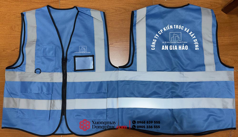 May Và In Áo Gile Đồng Phục Công Ty Kiến Trúc Và Xây Dựng An Gia Hảo