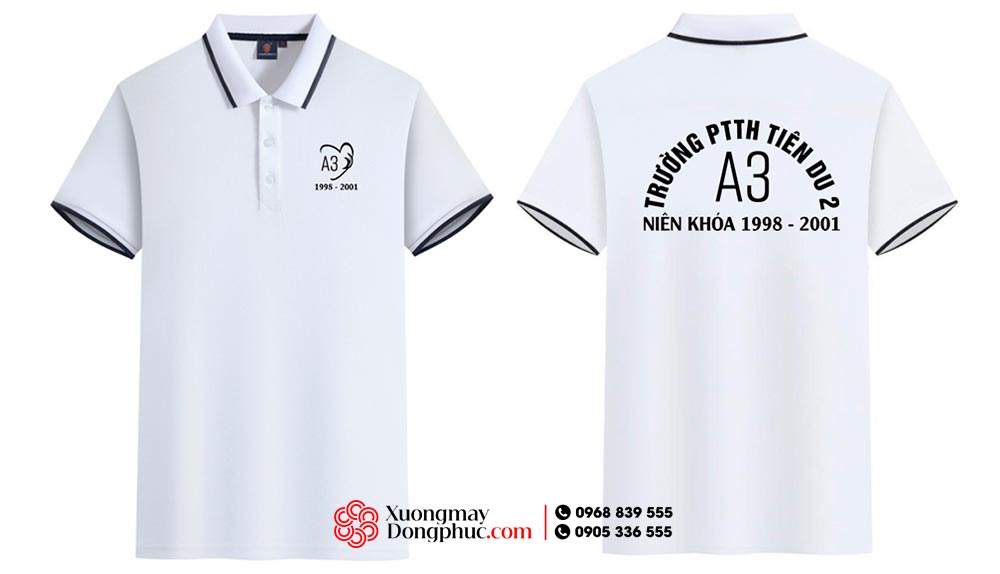 May và In áo Lớp A3 Trường PTTH Tiên Du 2 niên khóa 1998-2001