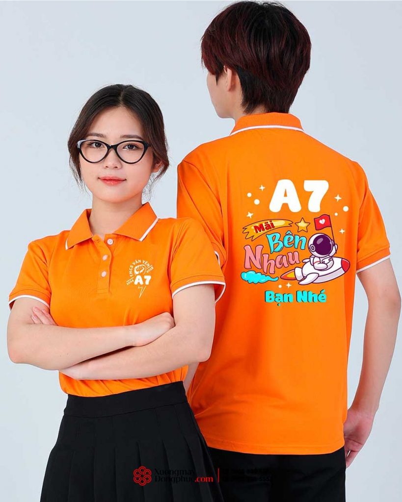 May và In áo Lớp A7 THCS Văn Yên – Mãi bên nhau bạn nhé