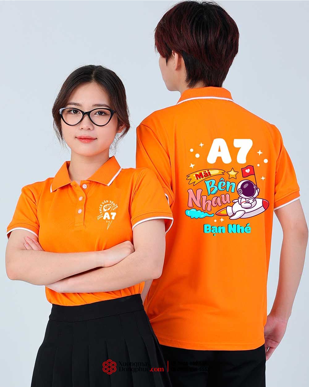 May và In áo Lớp A7 THCS Văn Yên – Mãi bên nhau bạn nhé