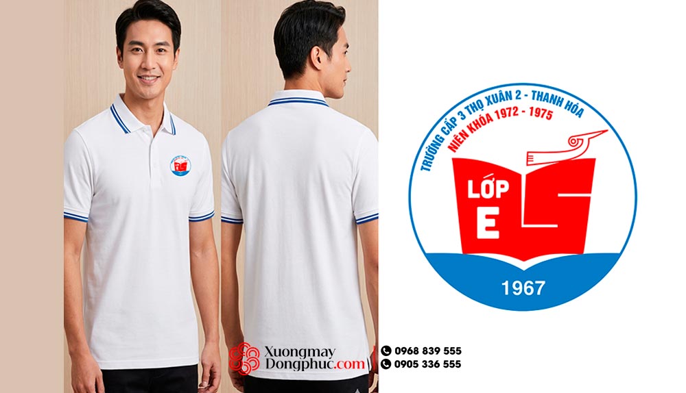 May và In áo Lớp E Trường Cấp 3 Thọ Xuân 2 – Thanh Hóa niên khóa 1972-1975