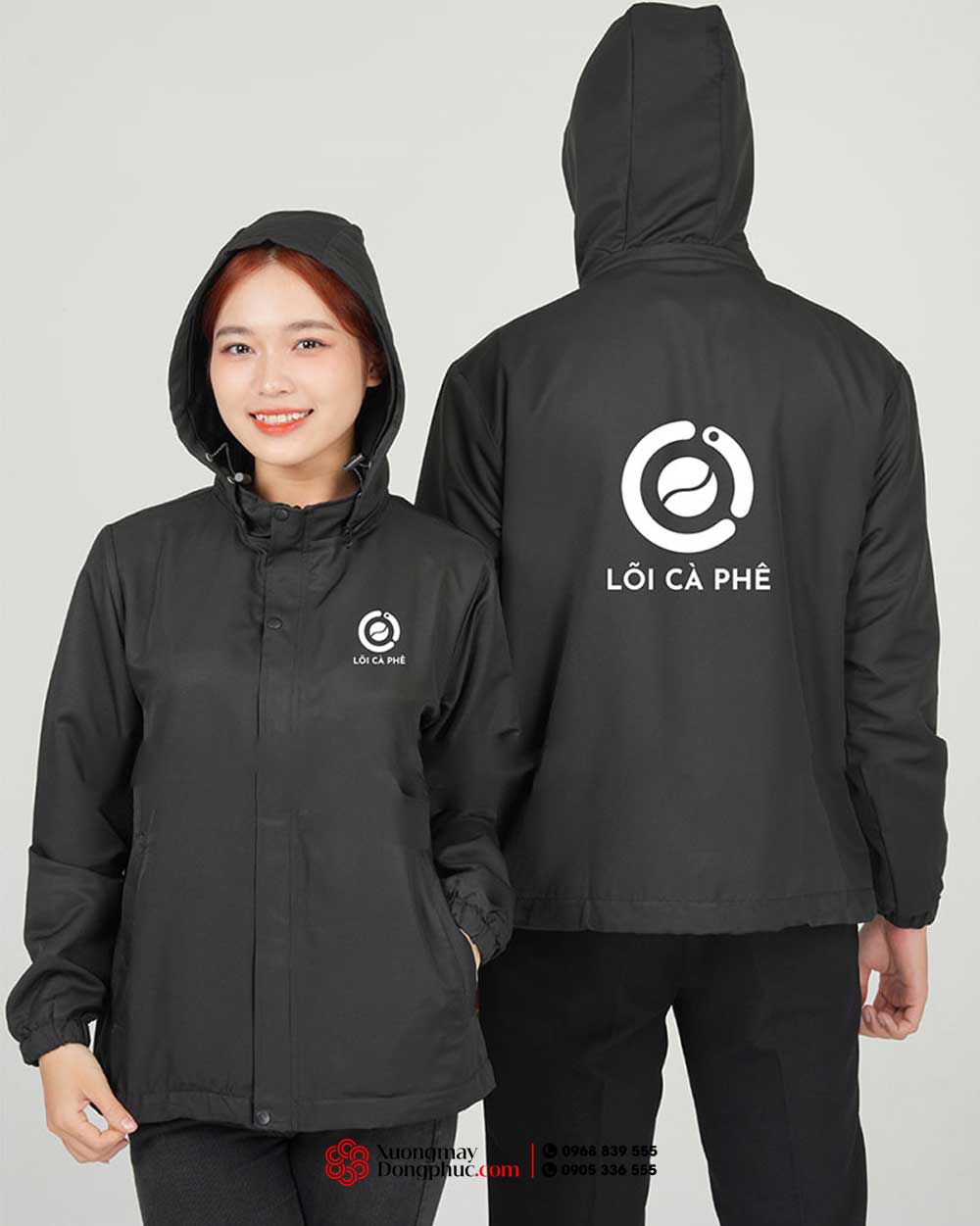 May và In áo gió đồng phục Lõi Cà Phê