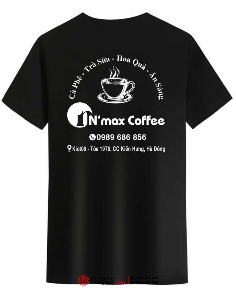 May và In áo phông Quán N’Max Coffee
