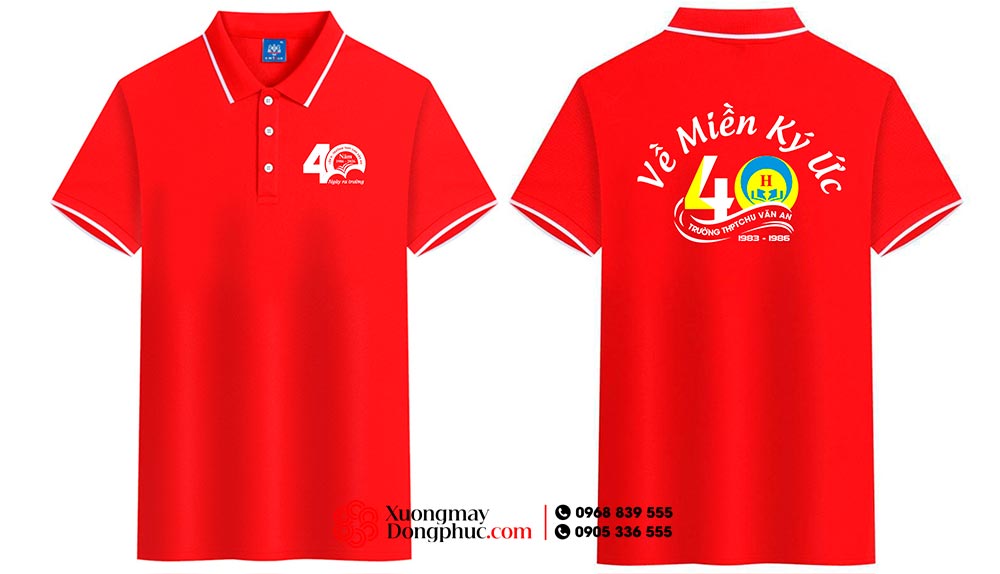 May và In áo phông Trường THPT Chu Văn An – 40 năm Về Miền Ký Ức
