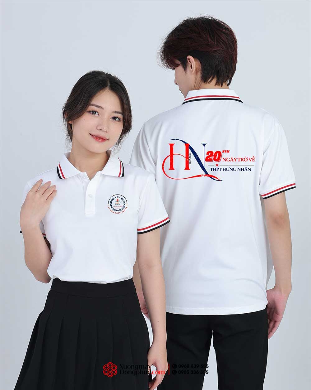 May và In áo phông Trường THPT Hưng Nhân – 20 năm Ngày trở về