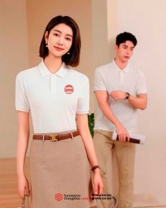 May và In áo phông đồng phục Logo Hải Dương