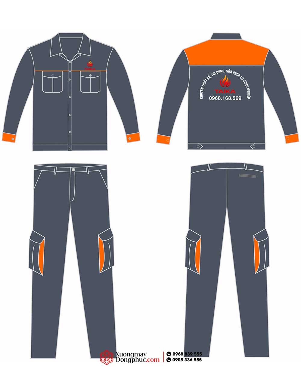 May và In đồng phục bảo hộ Công ty Taika