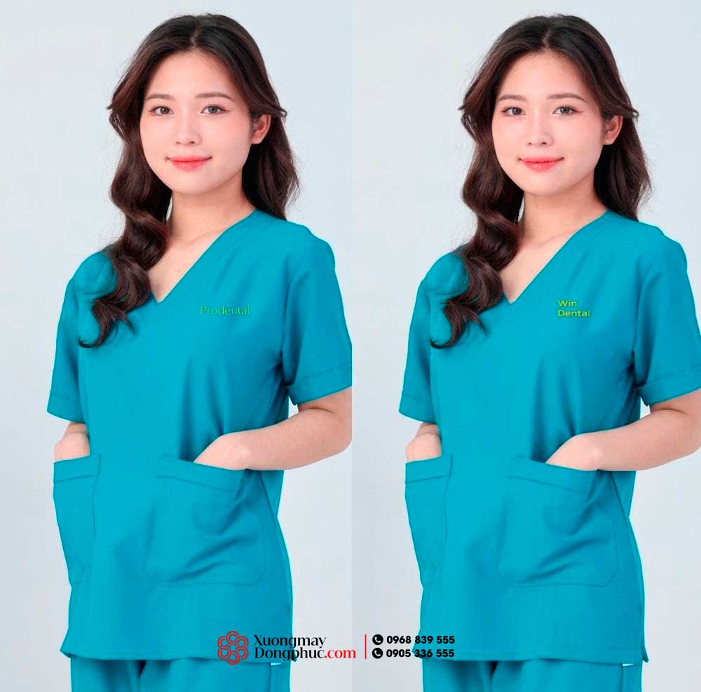 May và In đồng phục y tế Win Dental